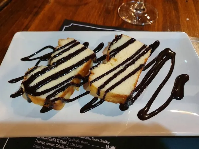 Tarta de queso con chocolate